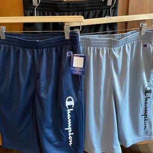 NEW/ Never Worn - Lot of Boys Champion Mesh Shorts - Navy, Grey and Black